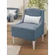 Кресло Monofix Лотти №22 59x80x54 см ткань цвет серо-голубой