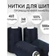 Нитки швейные MAXag basic 40/2 полиэстер 5000 ярд цвет 248 синий, 4шт