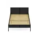 Кровать Solarius Kr180loft-ser-black 185 x 90 x 206 см сосна цвет серый