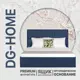 Кровать двуспальная Dg-home Ами 206x109x207 см велюр цвет темно-синий