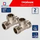 Тройник СТМ CRTM0012 1/2"x1/2"x1/2" НР латунь 2 шт