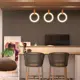 Светильник подвесной Imperiumloft Halo d20 wood 123403-22 1 лампа 8 м² цвет коричневый