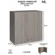 Навесной шкаф распашной Ml 5 60x60x28.9 см ЛДСП цвет ясень