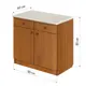 Напольный шкаф Лидер Эконом TY806022Olha 80x85x60 см ЛДСП цвет ольха