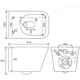 Унитаз подвесной Bloomix Regnum MD1205T/UF01 MS-178998 безободковый с сиденьем микролифт