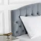 Кровать двуспальная Dg-home Грация 186x101x207 см велюр цвет темно-синий