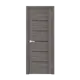 Комплект межкомнатной двери Лесма Стиль Рондо 22 80x200см пленка ПВХ отделка стеклом black star цвет дуб грей с коробом и наличниками