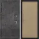 Входная дверь Bunker Марморино левый 205x88см с панелью ДВП венге светлый/марморино темный