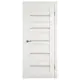 Дверь межкомнатная Citydoors Клеопатра-2 остеклённая 190x55см полипропилен цвет беленый дуб без замка и петель