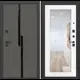 Входная дверь Labirintdoors Карбон 205x96см правый цвет белое дерево/лофт графит с зеркалом П18