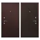 Входная дверь Такт-Тайм Эталон Плюс 1 правый 200x80см антик медь/венге