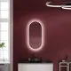 Зеркало для ванной Sancos Oval OV45F с подсветкой 45x90см