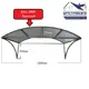 Козырек Артстройсити 120x80x50см черный/красный