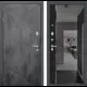 Входная дверь Labirintdoors Лофт 205x96см левый цвет черный кварц/бетон темный с зеркалом