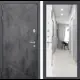 Входная дверь Labirintdoors Лофт 205x88см левый цвет белый софт/бетон темный с зеркалом