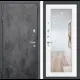 Входная дверь Labirintdoors Лофт 205x96см левый цвет белое дерево/бетон темный с зеркалом П18