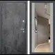 Входная дверь Labirintdoors Лофт 205x88см левый цвет грей софт/бетон темный с зеркалом ФЛЗ-1