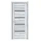 Дверь межкомнатная Velldoris Xline 4 остеклённая 200x80см ПВХ цвет клён айс без замка и петель