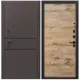 Входная дверь Дверипро L-43 правый 205x96см цвет бетон графит/дуб пацифик
