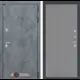 Входная дверь Labirintdoors Бетон Хомс правый 205x88см цвет бетон темный/серый софт рельеф