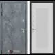 Входная дверь Лабиринт Бетон Амстрод левый 205x88см цвет бетон темный/белый софт рельеф