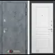 Входная дверь Labirintdoors Бетон П03 правый 205x88см цвет бетон темный/белый софт