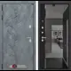 Входная дверь Labirintdoors Бетон зеркало панорама левый 205x88см цвет бетон темный/черный кварц