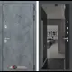Входная дверь Labirintdoors Бетон зеркало панорама правый 205x88см цвет бетон темный/черный кварц