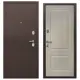 Входная дверь Diva Foreman Т левый 205x86см цвет антик медь/бежевый клен