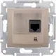 Розетка компьютерная встраиваемая Schneider Electric SEDNA SDN4300168 цвет антрацит