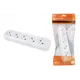 Колодка для удлинителя TDM Electric SQ1806-0034 5 розеток без заземления 4000 Вт цвет сосна