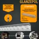 Плинтус потолочный Glanzepol GP-7-18, 116x2000мм 18 шт, цвет белый