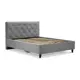 Кровать Ладья Селина 150 x 112 x 218 см дерево цвет серый