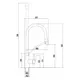 Смеситель для кухни Fmark FS8255Q-01-LM гибкий излив 23.5 см цвет графит