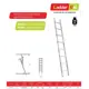 Лестница приставная 1-секционная LadderBel 7 ступеней