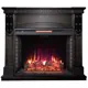 Каминокомплект Inter Flame Мюнхен черный с очагом Antares 33 LED FX QZ IF-EF 05-33