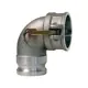 Камлок Titan Lock алюминий тип DA (переходник 90° розетка 3" х ниппель 3")