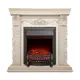 Каминокомплект Realflame Patricia STD/EUG WT с очагом Fobos LUX BL 2000Вт белый дуб с золотой патиной