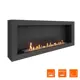 Биокамин настенный SteelHeat Wall One 1400мм черный