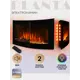 Электрокамин Planta PFP-WM190CURV 2000Вт черный