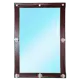 Мягкое окно ПВХ до -39° 140x120см окантовка коричневая скоба с ремешком