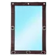 Мягкое окно ПВХ до -39°C 170x150см окантовка Оксфорд коричневая поворотная скоба (полиамид)