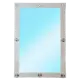 Мягкое окно ПВХ до -39° 120x130см окантовка белая скоба с ремешком