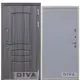 Входная дверь Diva МД-42 УТ-00075317 металлическая правая 205x86см цвет серый
