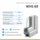 Окно ПВХ WHS 2660 правое одностворчатое (ВхШ) 77x60см однокамерный стеклопакет цвет белый