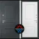 Входная дверь Labirintdoors Атлантик П-03 правый 205x88см белый софт/шагрень