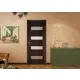 Комплект межкомнатной двери Лесма Стиль Рондо 23 60x200см пленка ПВХ отделка стеклом magic fog цвет эковенге с коробом и наличниками