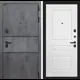 Входная дверь Labirintdoors Инфинити П-03 правый 205x96см белый софт/бетон темный