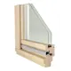 Окно деревянное Timber&Style сосна одностворчатое 116x117см поворотное однокамерное цвет дерево