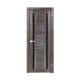 Комплект межкомнатной двери Лесма Стиль Рондо 32 200x70см пленка ПВХ отделка стеклом black star цвет графит с коробом и наличниками